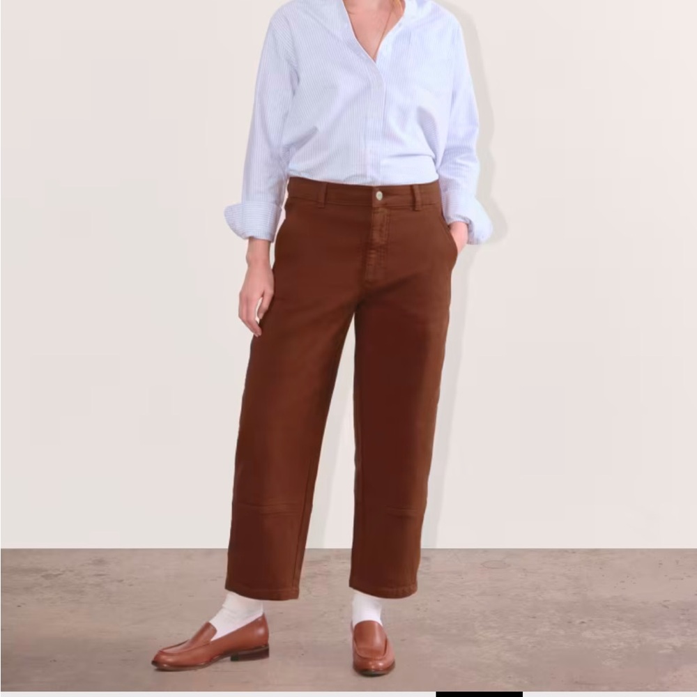Everlane The Utility Barrel Pant in Rosewood